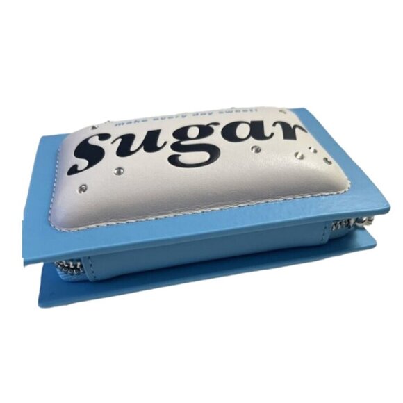♠️♠️ Kate Spade Coffee Break 3D Sugar Packet Small Card Holder Cream Multi NWT - Picture 4 of 7